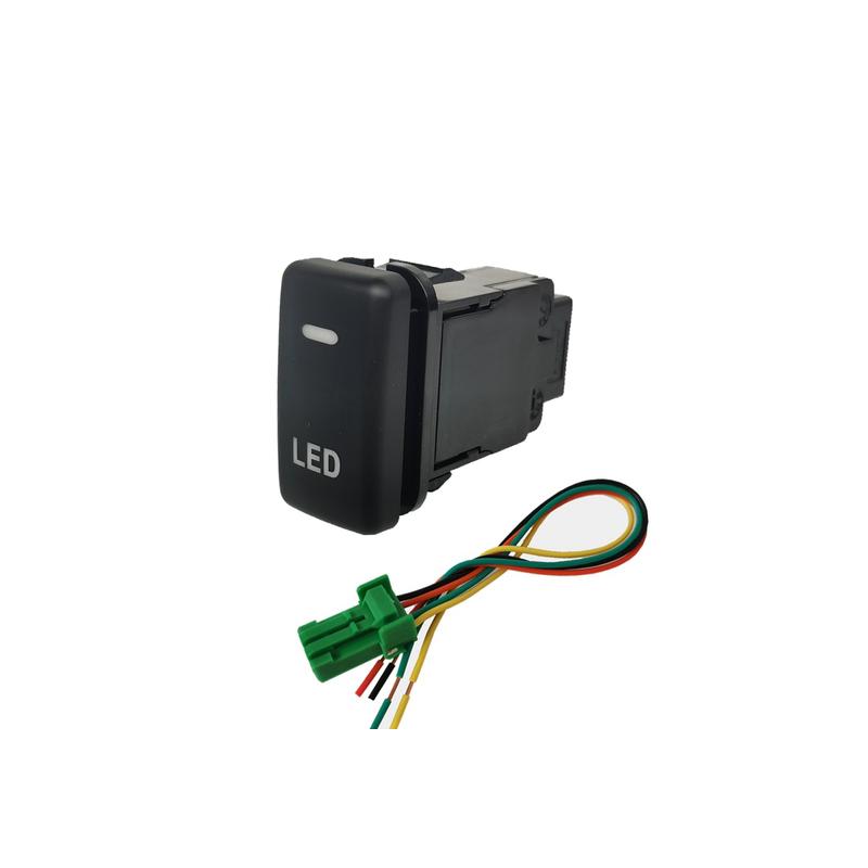 LED DRL Light Bar Switch Music Radar Front Fog Switch For Toyota Tacoma Land Cruiser Reiz Hilux Prado 120 FJ CRUISE LC76 LC78 Battery Switches5