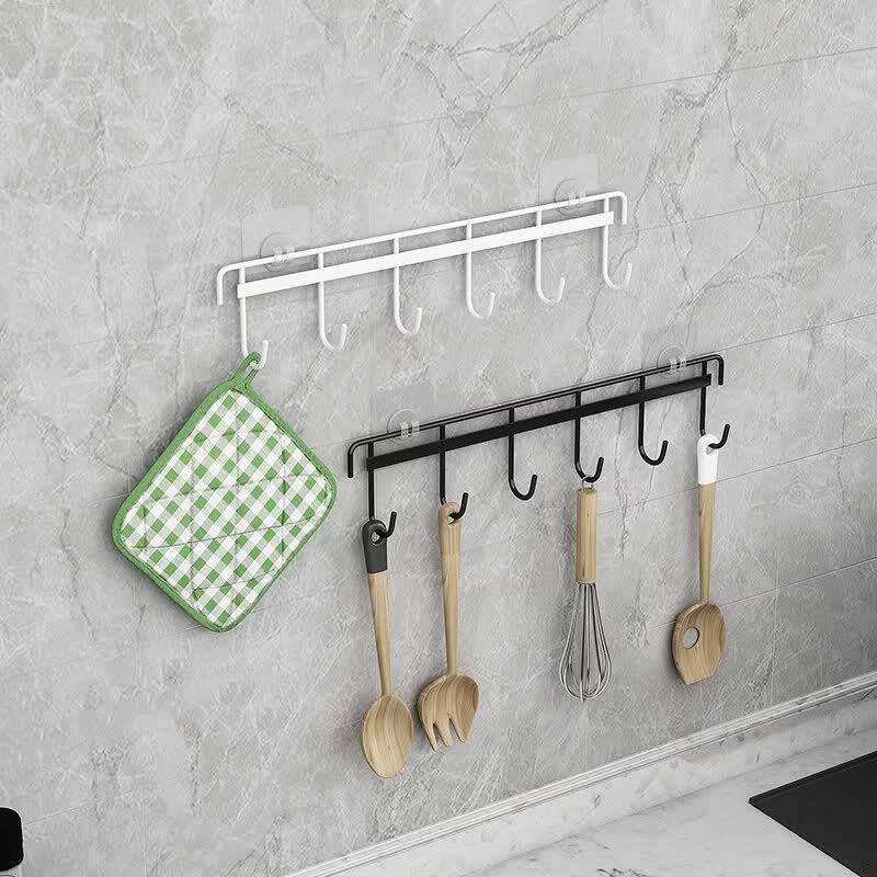 Punch-Free Kitchen Hook Organizer