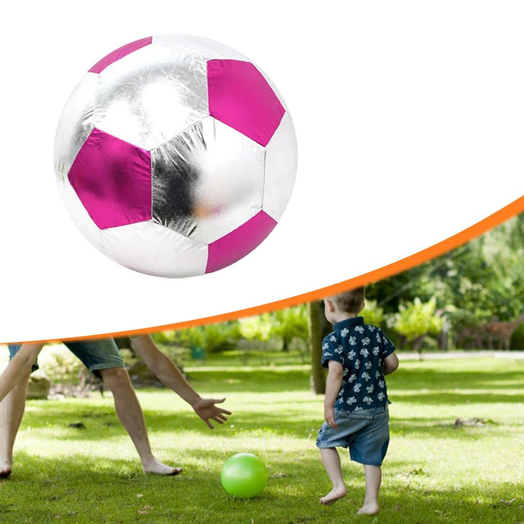 Inflatable Soccer Ball Football Pressure Resistant Glossy Practice Training for Competition