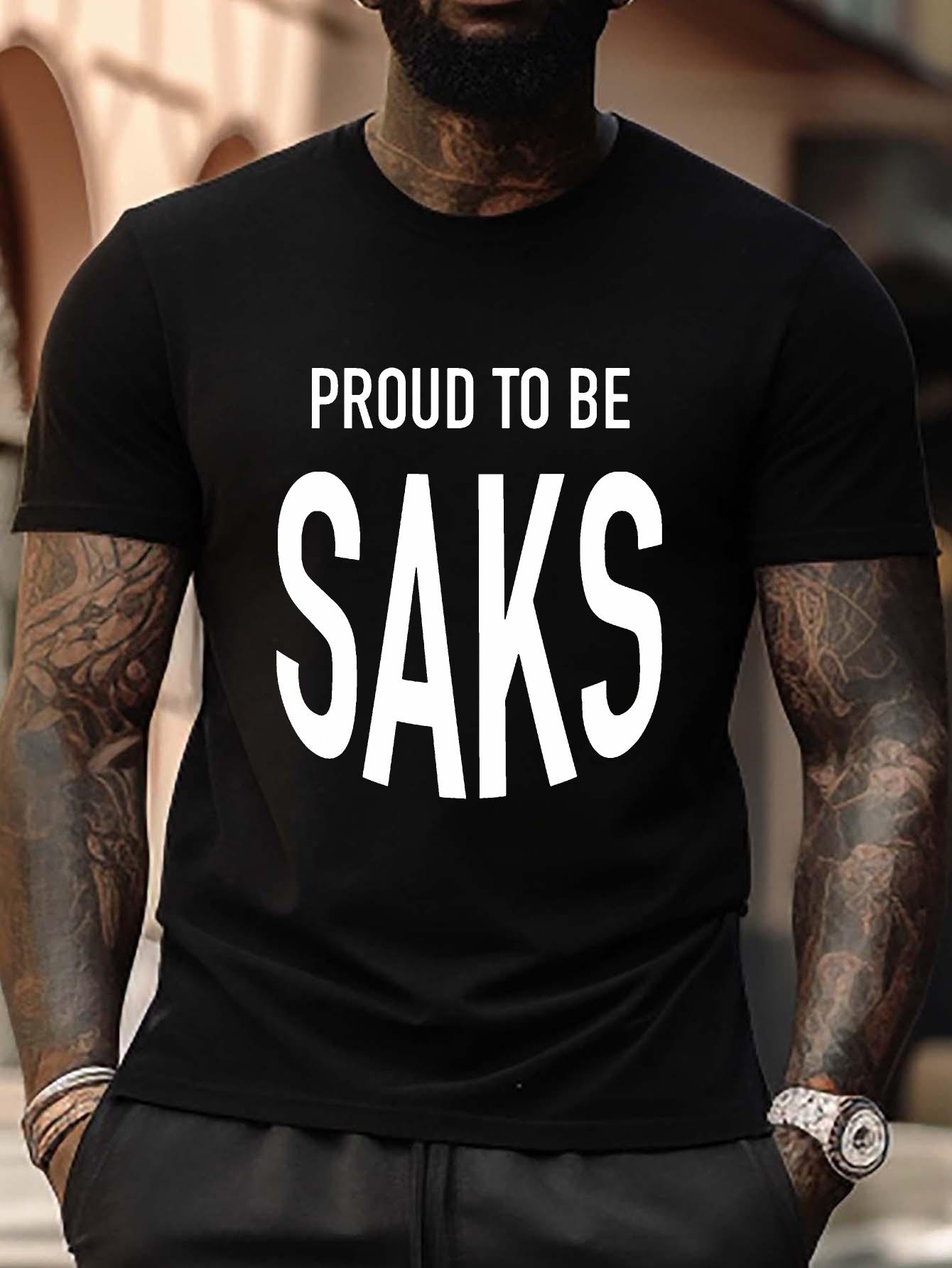 Nation SAKS Print [Plus Size] T-shirt For Men S