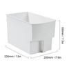 Cabinet Storage Box With Handle PP Plastic Organization Bin Multifunctional Drawer Container For Kitchen Bedroom
