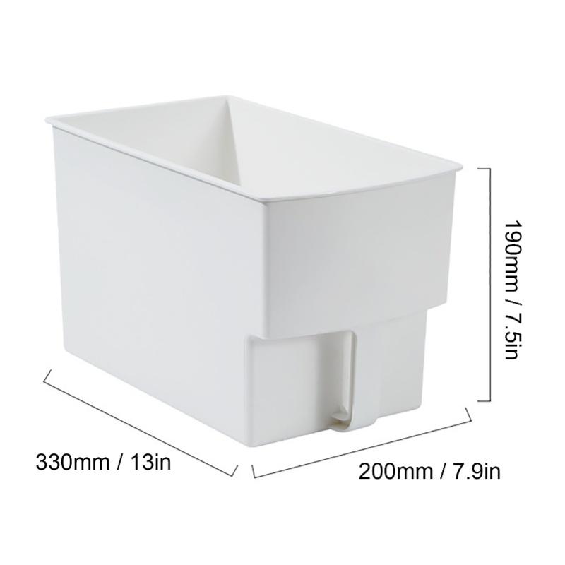 Cabinet Storage Box With Handle PP Plastic Organization Bin Multifunctional Drawer Container For Kitchen Bedroom