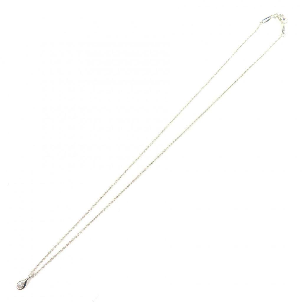 Great TIFFANY&Co. Necklace By the Yard Pear Shape Diamond Silver AG925 Women Used