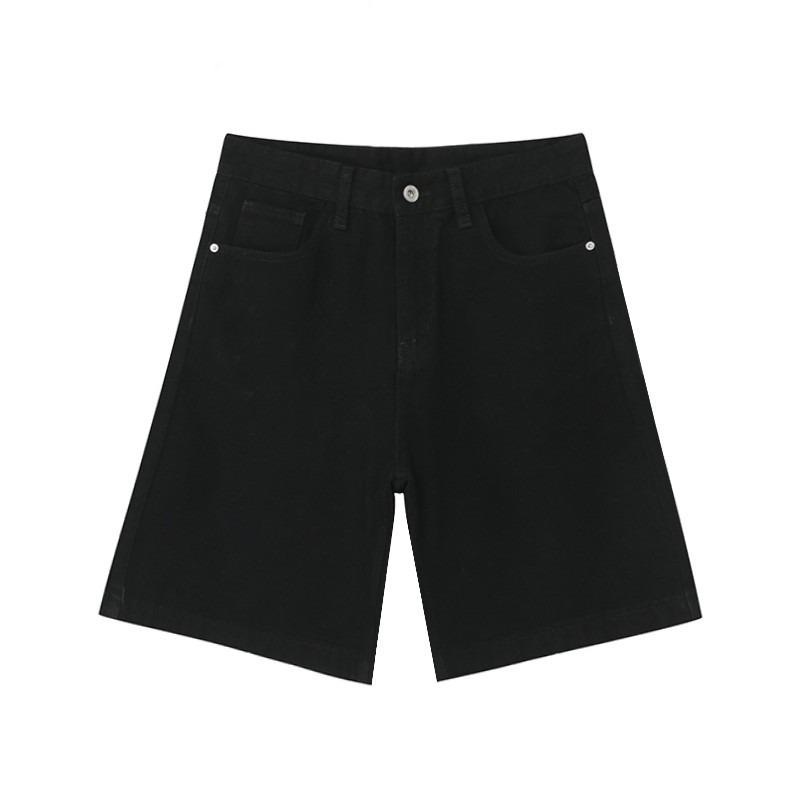JYL Men's Denim Shorts American Washed Slim Straight  Summer Denim