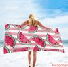 Watermelon Beach Towel Fashion Stripes Fruit Design Fun & Quirky Microfiber Towel for Beach Parties Pool Days, and Summer Fun