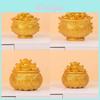 Style Resin Fortune Basin With Prosperity Coins For Office Or Home Decor Gift