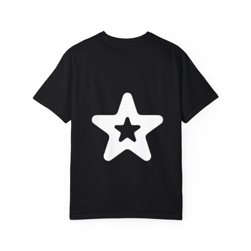 White T Shirt with Star Print for Casual Wear
