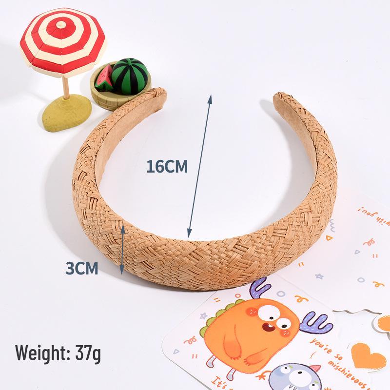 Korean-Style Cotton Linen Headband: Summer Hair Accessory for Women, 2025