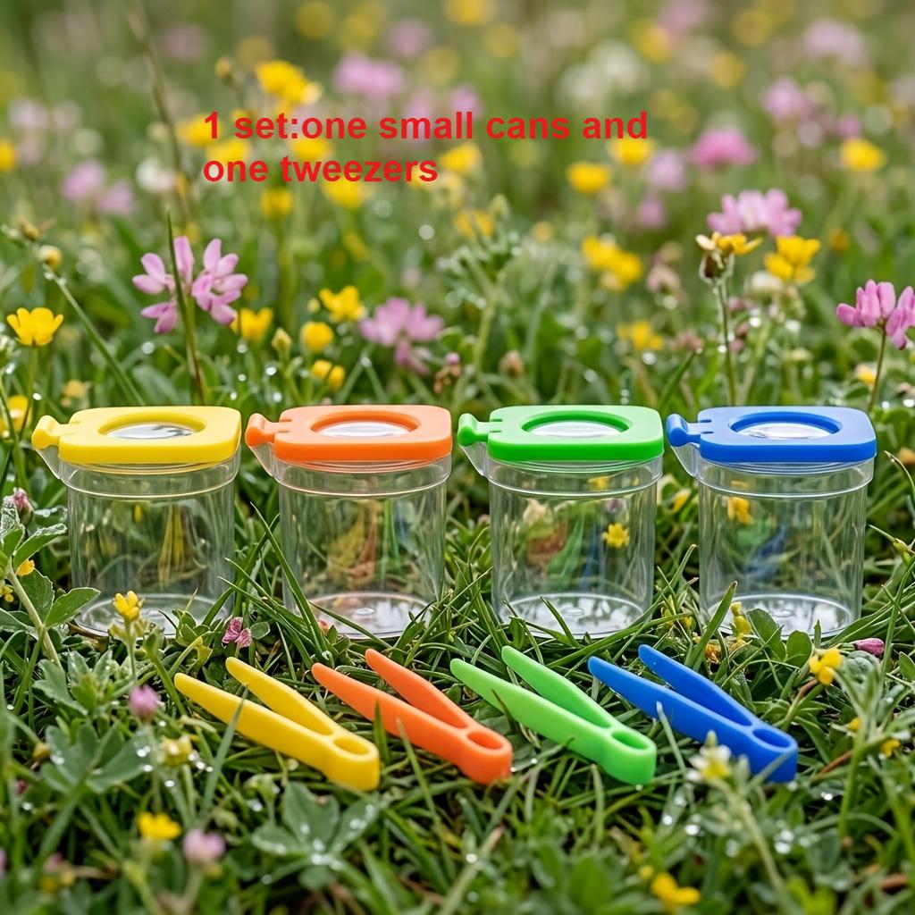 8pcs/set Insect Observation Kit with Tweezers, Insect Catcher, and Insect Collection Box, Science and Nature Exploration Set