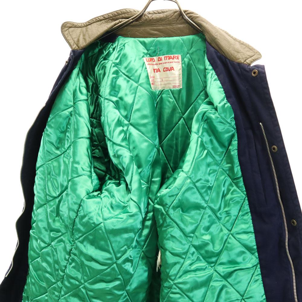 SINA COVA Batting Coat L Navy Quilted Back Men's Used