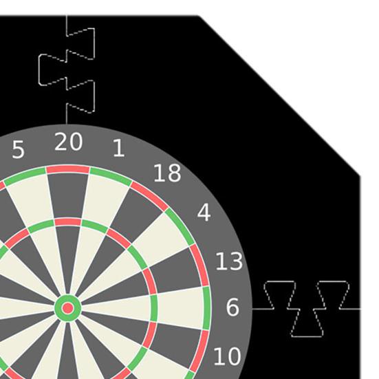 Splicing Dart Board Wall Protector Universal EVA Octagon Dart Backboard Wall Protection Surround Backing Guard Dart Board Accessories