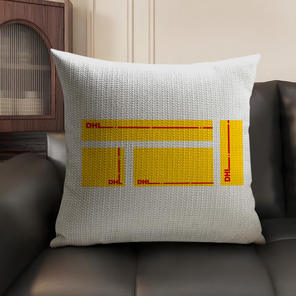 D-Dhl Hot E-Express Cushion Cover Summer Breathable Linen Organic Fabric Double-Sided Printing Sofa Pillow Case Home Decor