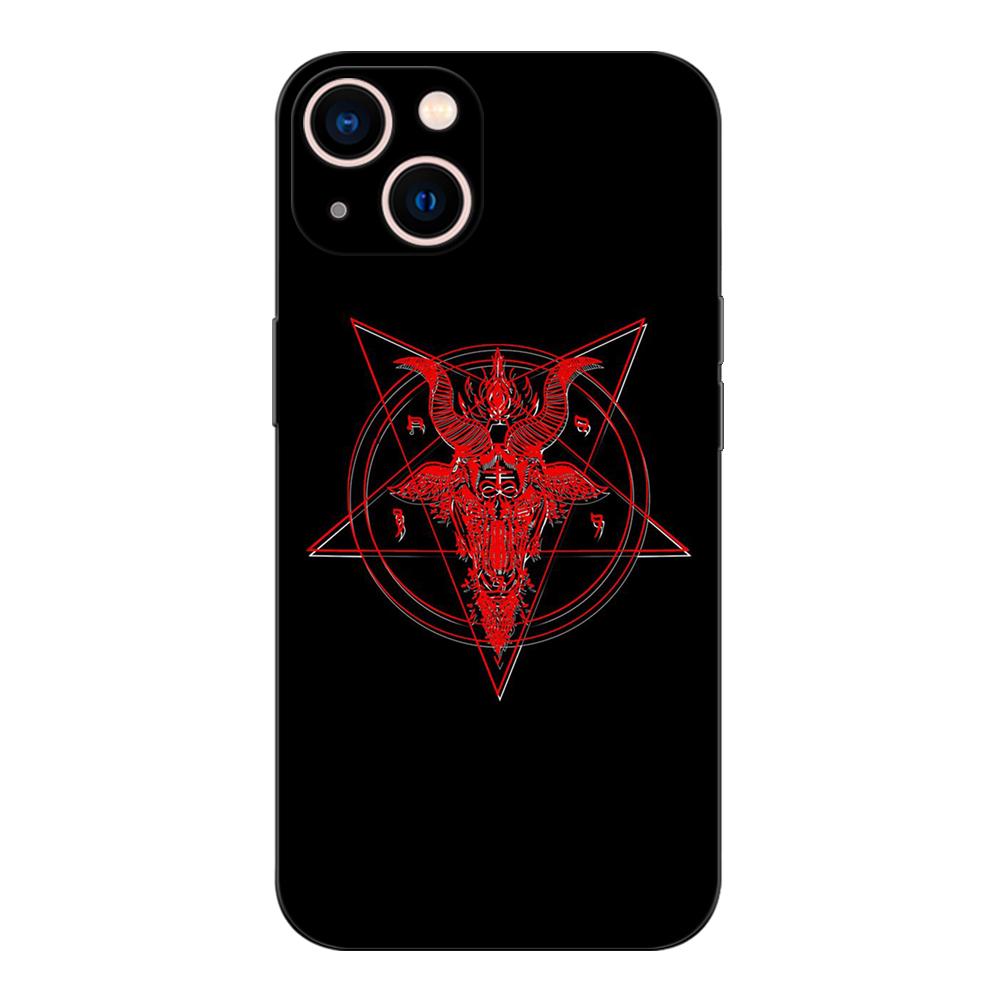 Black Tpu Case For Oneplus 8 Pro 8t 9 9R Nord 2 Ce N10 N100 N200 4G 5G  Satanic Skull
