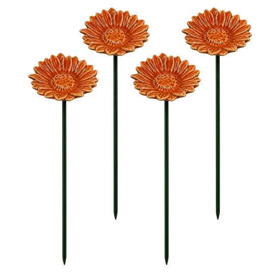 Bienenwasserspender, Handgefertigter Keramik-Gartenstecker, Mini-Bestäuber-Trinkstation, Kleiner Vogeltränke Schmetterlingsfutterspender für den Außenbereich Gartenkunst Dekoration