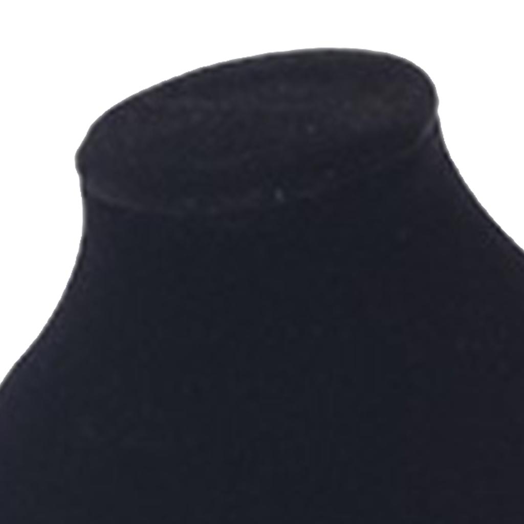 Black Lint Necklace Pendant Holder Stand Wooden Elegant Jewelry Chain Display Mannequin Bust for Jewelry Store