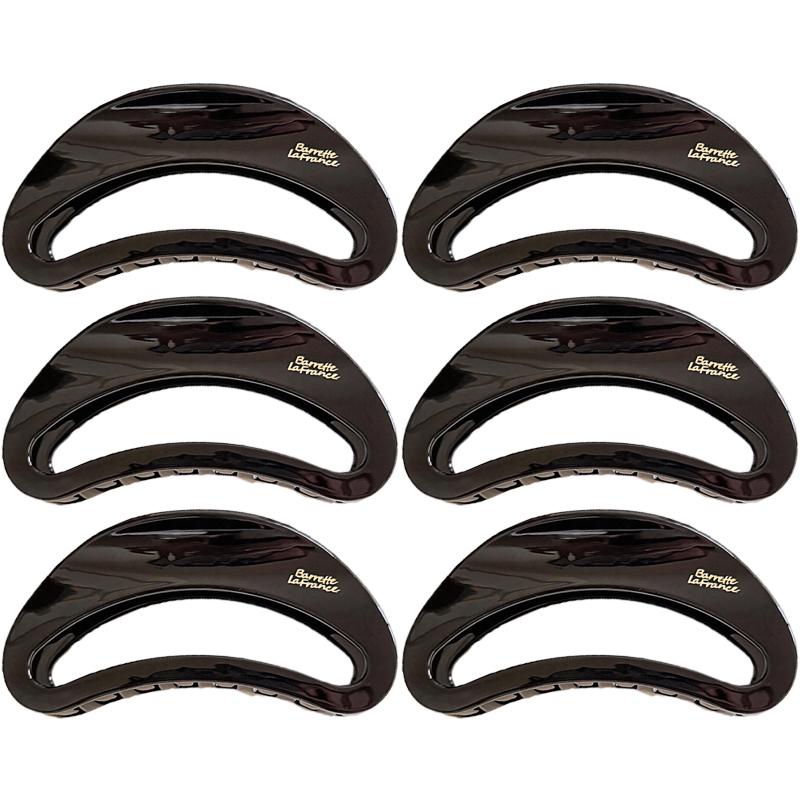 Korean New Semi-Circle Solid Color Large Hair Clip High-Quality Vintage Versatile Shark Clip Hair Accessory
