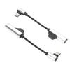 2Pcs Type C to 3.5mm Headphone Adapter Cable 2 in 1 Functional Bendable Headphone Adapter for Type C Phone Tablet PC