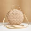 Love Embroidered Small Round Bag for Women  Feminine Bag  Shoulder Bags  New Scent Small  Temperament Crossbody Bag  Fashion Trend