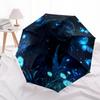 1 PC Automatic Folding Umbrella - Magical Night Dog Pattern, Portable & Foldable Design with 8 Ribs, Christmas Birthday Gifts