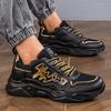 Cross-Border Trendy Men's Thick-Soled Lace-Up Sports Running Dad Shoes