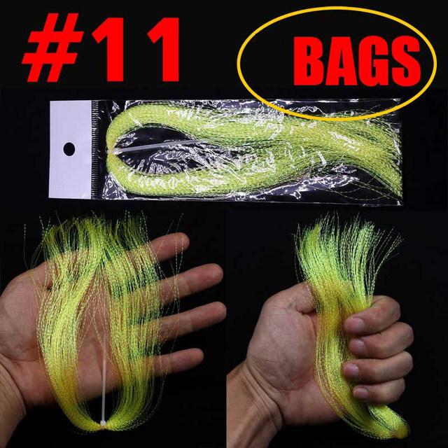 UV Spiral Bright Silk Feather Hook Tying Material for Sea Fishing
