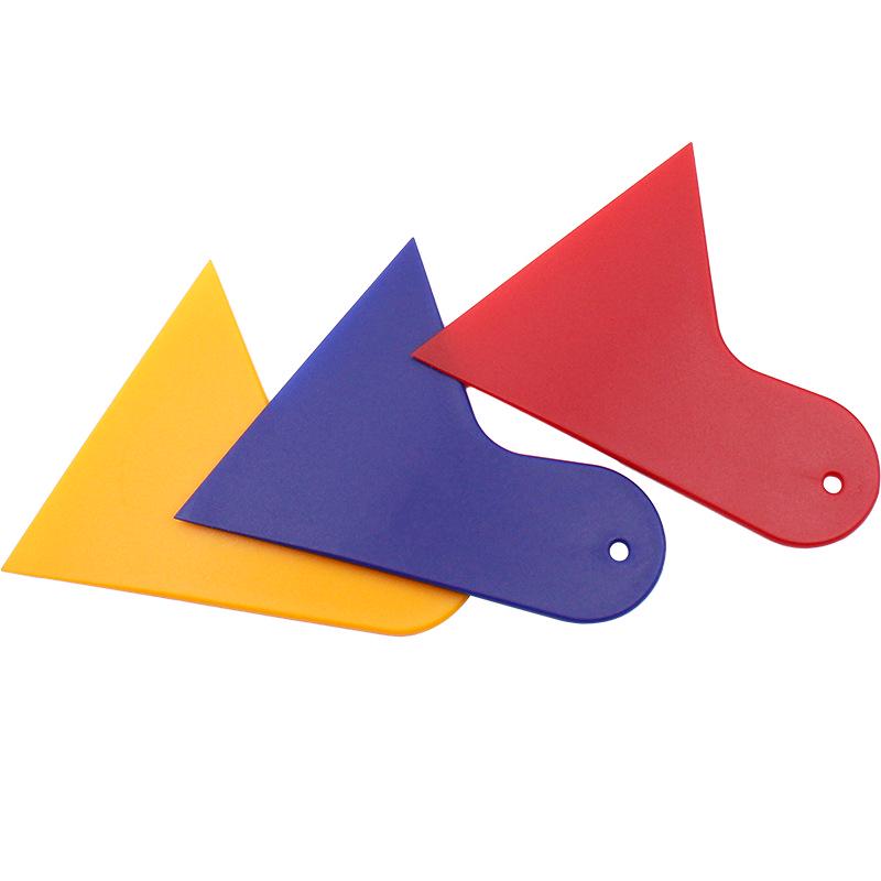 Triangular Multi-Functional Plastic Car Scraper for Film & Wash