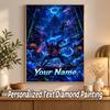 Greninja Custom Name Diamond Painting Personalized 5D Full Drill DIY Diamond Art Home Decor