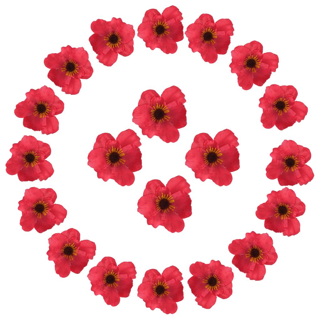 50Pcs Artificial Flower Heads Fake Wildflower Heads Bulk Artificial Flowers for DIY Wedding Bouquets  Party Home Decorations