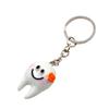10Pcs Dental Teeth Shape Model Simulation Tooth Key Chain Fashion Cartoon Lovely Girls Gift Pendant Teeth Key Chain