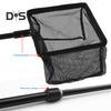 Fishing Landing Net with Telescoping Pole Long Handle Multipurpose Swimming Pool Leaf Skimmer Net Ultra Fine Mesh Netting Bag