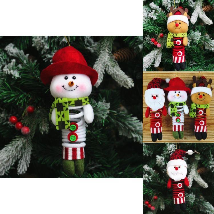 Weihnachtsfiguren im europäischen Stil zum Schwingen mit Stoffmaterial für festliche Dekorationen