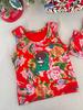 An Meiya Red Vest - Children's Chinese New Year Cotton Homewear