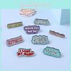 Unique Alloy Letter Brooch Pin For Men And Women Stylish Fashion Accessory