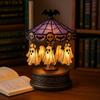Halloween Ghost Carousel Night Light Party Decorations Rechargeable Spooky-Ghost-Light Decor for Indoor Home Table Room Kitchen Office Multico
