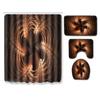 Cool Pattern Shower Curtain Floor Mat Combination Four-Piece Set Bathroom Toilet Carpet Mat Foot Mat