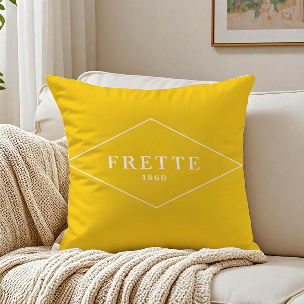 LUXURY Fashion Italy Elegance FFrettes Cushion Cover Linen Pillowcase Soft  for Sofa Bed Home Room Decor