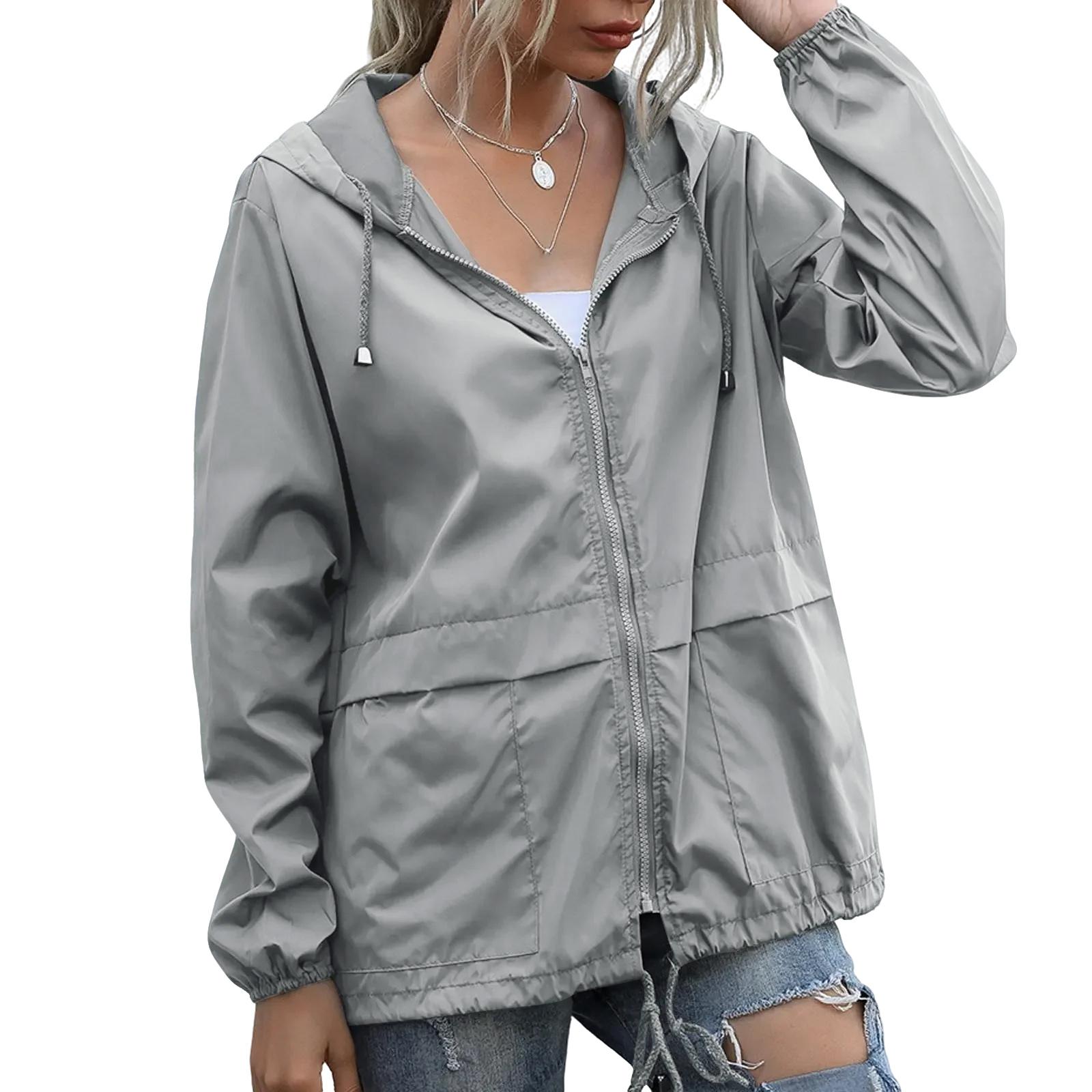 

Женская модная повседневная однотонная водонепроницаемая куртка-шорты для активного отдыха и пеших прогулок M