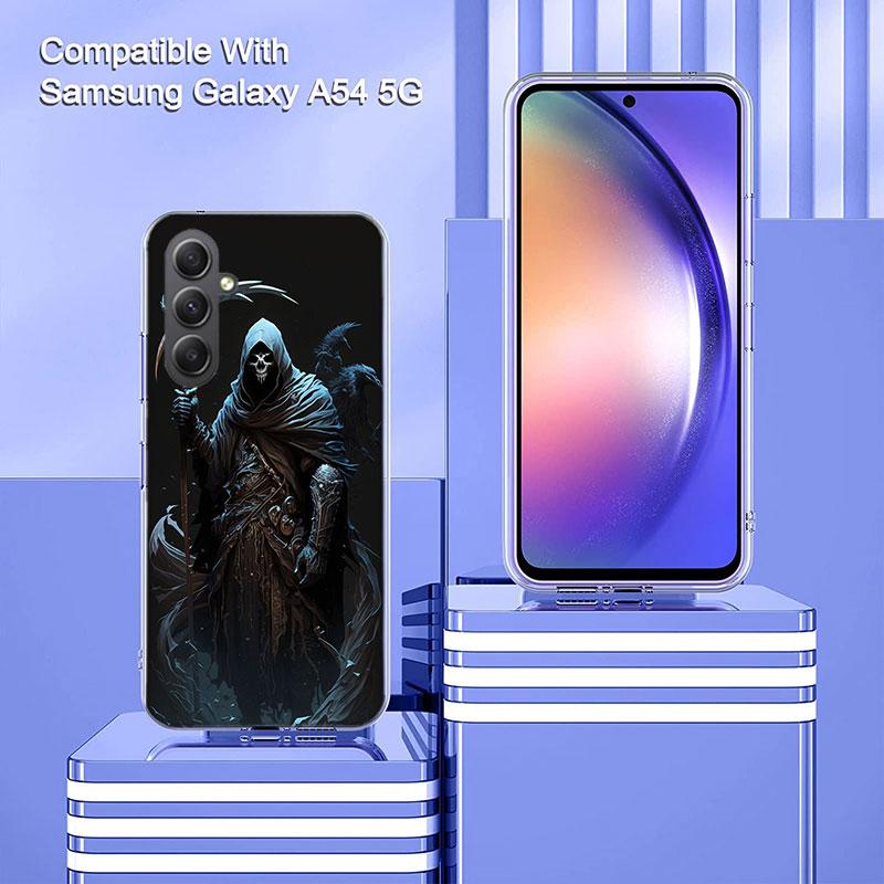 Death Grim Reaper Skull Phone Case For Samsung A70 A50S A40 A30 A20E A16 A26 A36 A56 A17 Galaxy Note 20 10 9 8 A71 A51 A41 A31 A