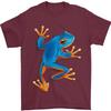 A Cool Frog Climbing Up Mens T-Shirt 100% Cotton