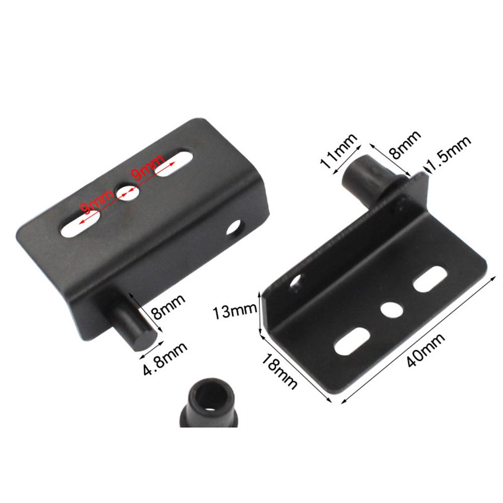 4 Stück Scharniere mit Drehzapfen Schwarz Schwerlast Verdeckte Welle Türscharniere Für Holztür Möbel Schrank Schublade Beschläge