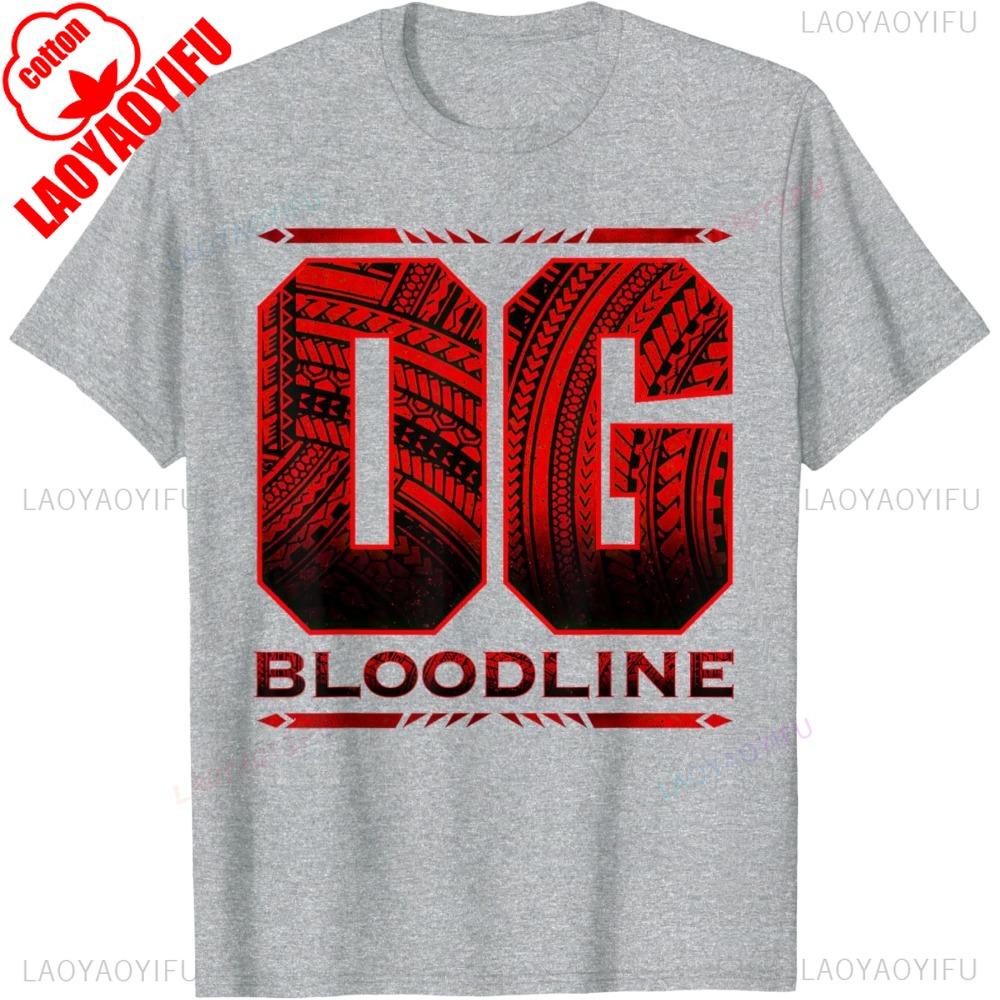 Roman Reigns Bloodline OG Funny Roman Wrestler Fans TShirt Casual Fashion Loose Short Sleeve Cotton Tshirt Vintage Style Tees
