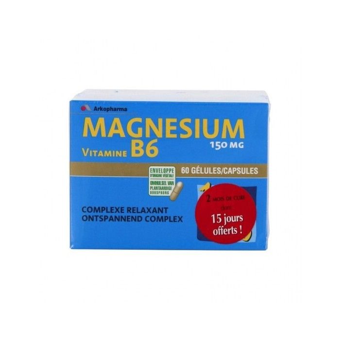 Arkopharma arkovital magnesium lot 2 x 60 gélules