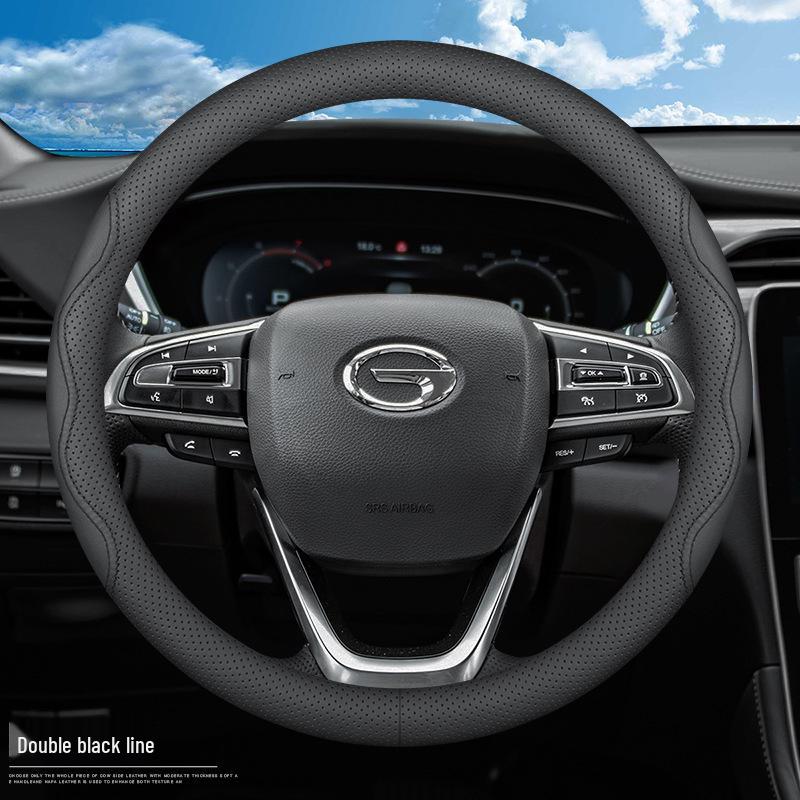 Echte Lederlenkradabdeckung für GAC Trumpchi GS8, GS4, M8, M6, GS5, GS3, GA4, AION Y, Mei 580V