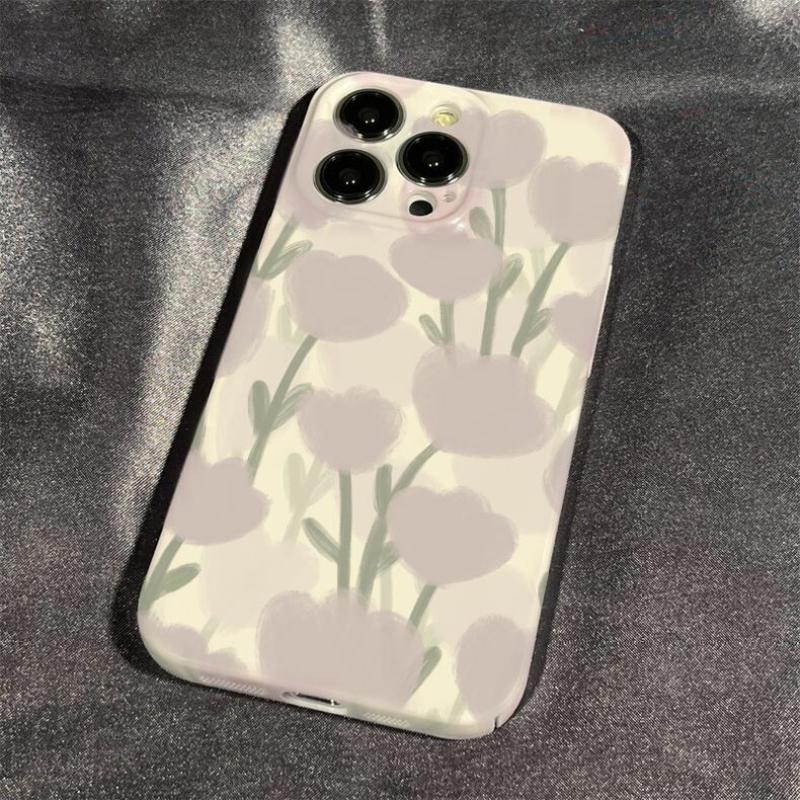 Lale çiçekleri telefon kılıfı için Iphone 14 artı 13 Pro Max 11 12 darbeye dayanıklı silikon kapak için Iphone Xr Xs Max X 7 P 8 artı Se2020