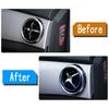 Auto AC Lüftung Zierring Aufkleber Für Mercedes Benz SLK SLC R172 SLC180 SLC200 SCL300 SLC43 AMG Klimaanlagenauslass Dekorabdeckung
