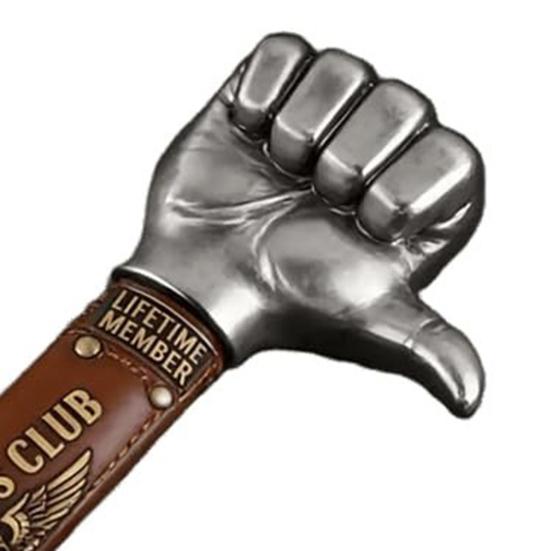 Old Bastards Club Thumb Hammer Metal Rust-Proof Utility Hammer with Ergonomic Faux Leather Grip DIY Projects Gift