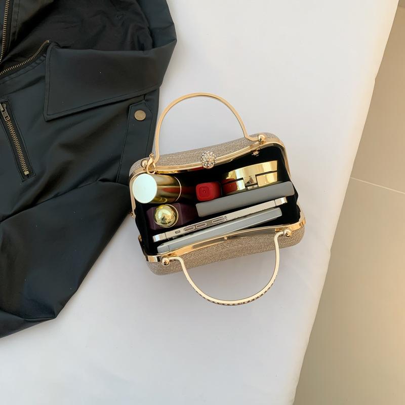 Fashion Women's Bag Korean Style Small Bag Shoulder with Chain Shiny Shoulder Crossbody Bag for Girls