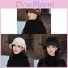 Wool Fedora Hat For Women Autumn Winter Warm Stylish Elegant British Vintage Casual