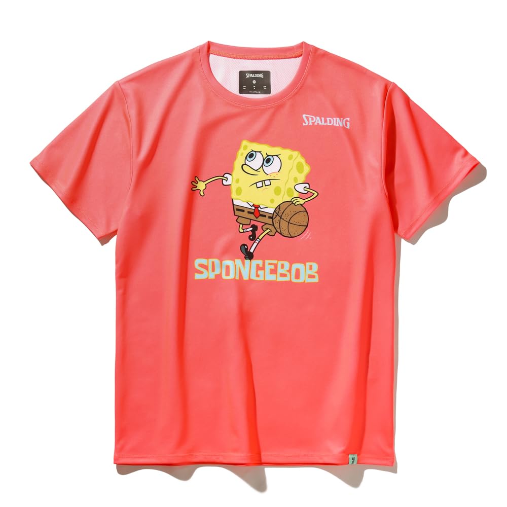 

Spalding Junior SpongeBob SquarePants Dribble Coral T-Shirt, Size 160 (SJT25062S)