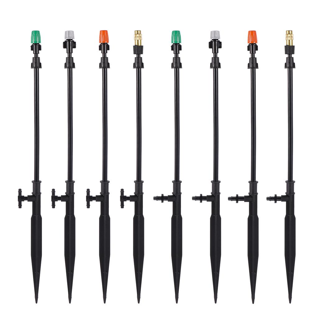 10set Bracket Free Bend Spray Nozzle Kit 360 Degree Adjustable Spray Angle Sprayer Garden Plant Sprayer